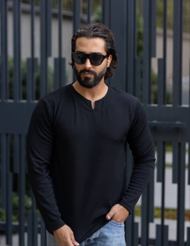 تیشرت نیم زیپ نیم یقه مراکشی مردانه اورجینال استایل اولد مانی old money -ارجینال