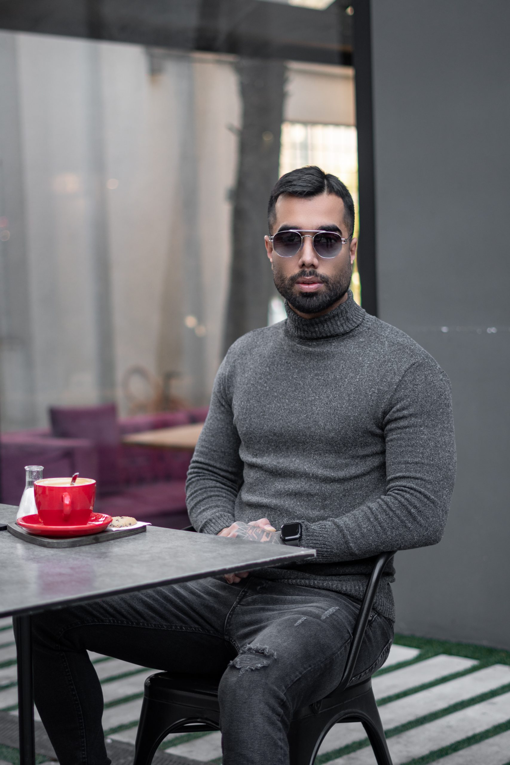 بافت یقه اسکی مردانه ارجینال