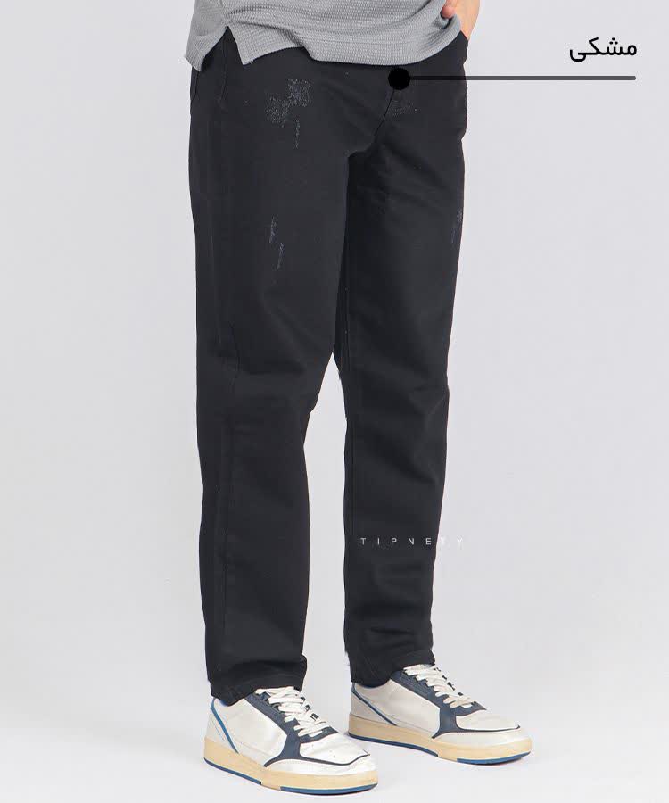 شلوار جین مشکی مام فیت تولید شرکت Lcon