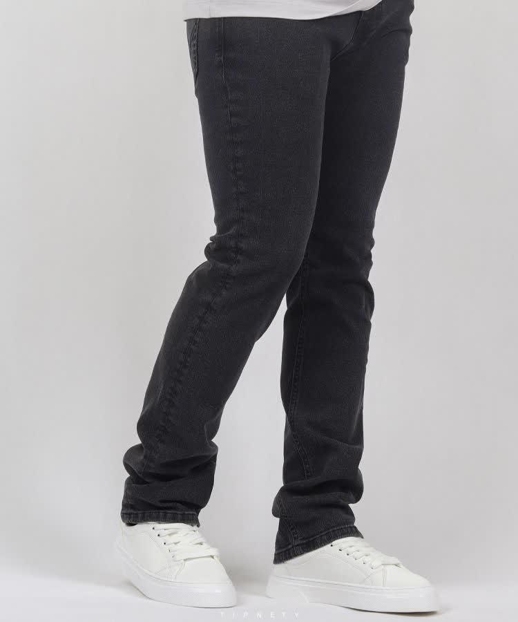 شلوار جین ذغالی تیره راسته تولید شرکت Lcon