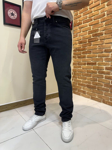 شلوار جین آبی تیره راسته تولید شرکت Lcon