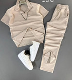 ست تیشرت و شلوار مراکشی ترک مدل یقه دار