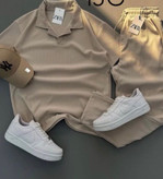 ست تیشرت و شلوار مراکشی ترک مدل یقه دار