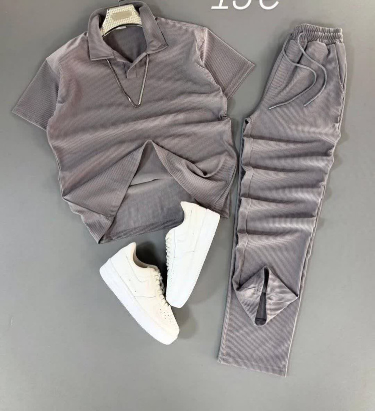 ست تیشرت و شلوار مراکشی ترک مدل یقه دار