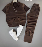 ست تیشرت و شلوار مراکشی ترک مدل یقه دار