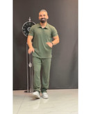ست تیشرت و شلوار مراکشی ترک مدل یقه دار