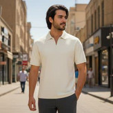 تیشرت مردانه یقه دار مدل اولد مانی سری ماسیمو دیوتی ارجینال