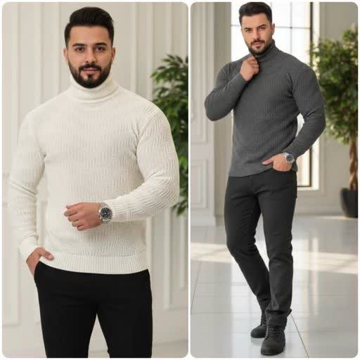 پیراهن یقه اسکی با جنس و تنخوری عالی (فری سایز)